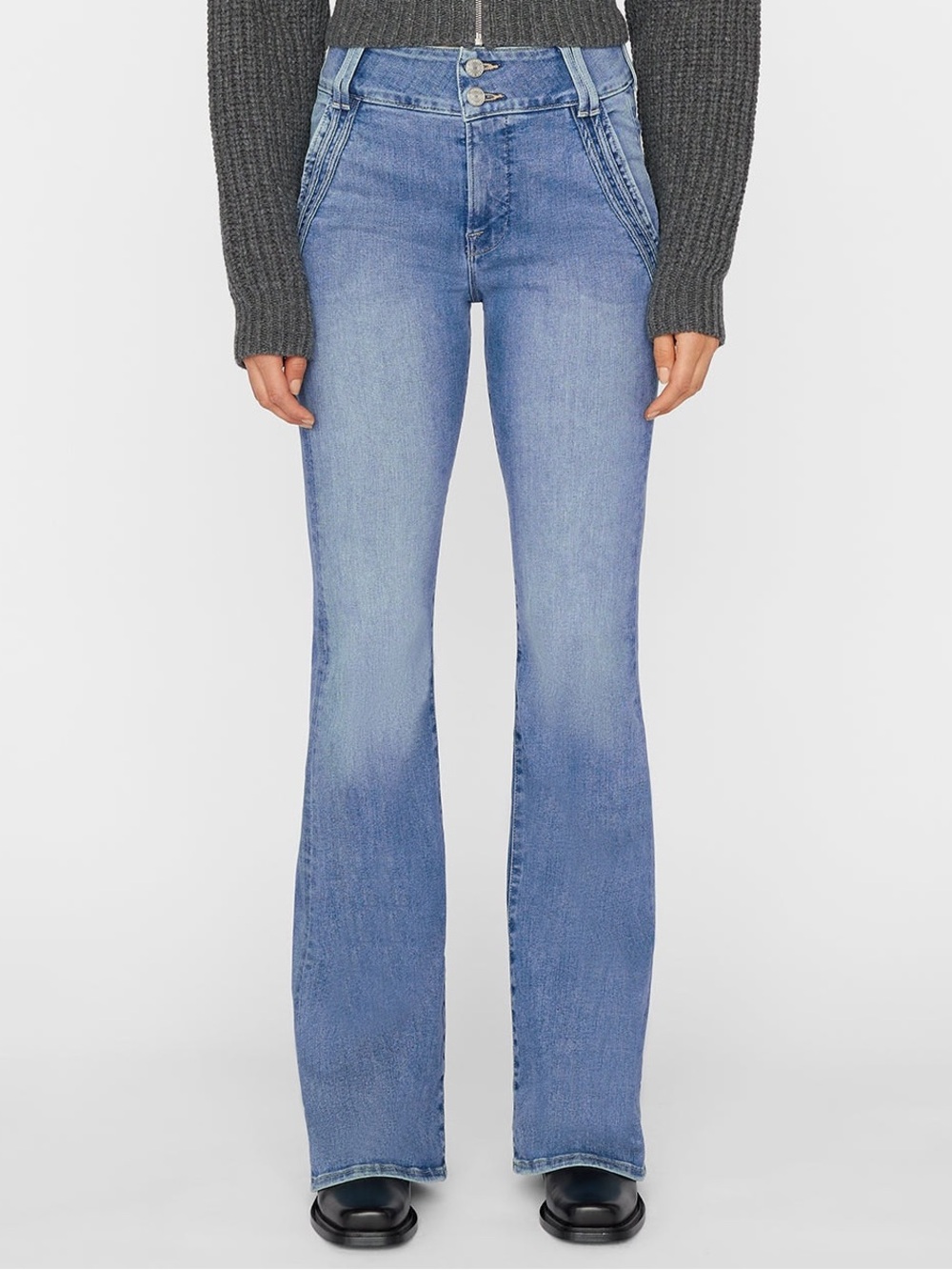 Frame Denim Double Detail Flare Jeans Size 27